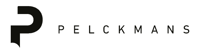 Peckmans logo on a black background with the keyword 'Home.