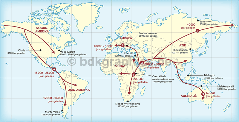 Een kaart met de routes van de wereld.