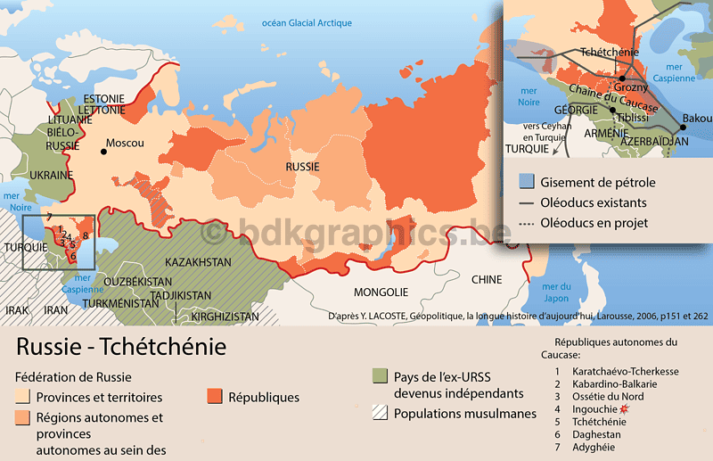 Een kaart met de locatie van Rusland.